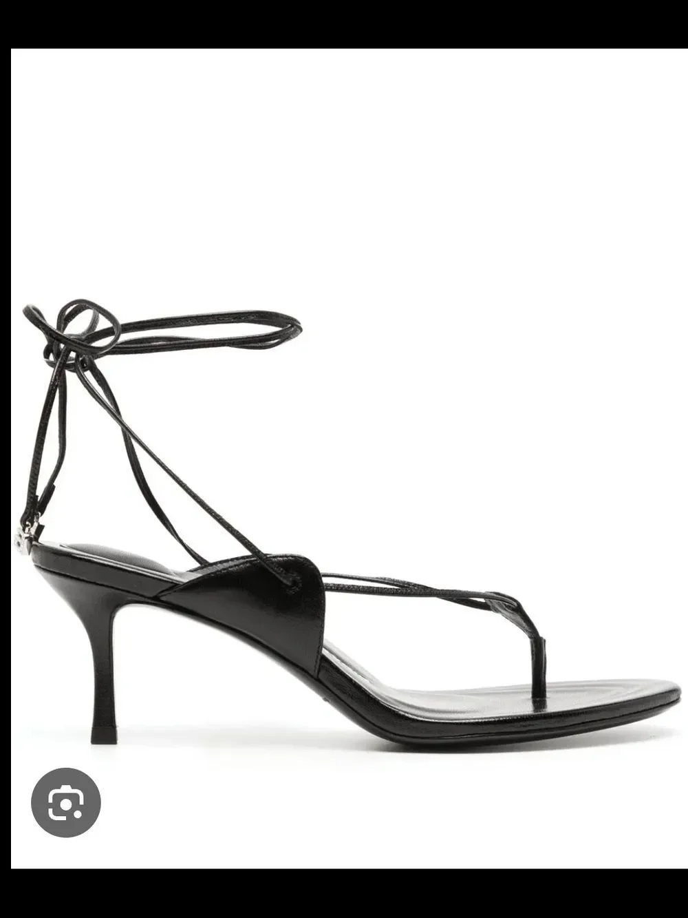 Alexander Wang Black Lace-Up Stiletto Sandals